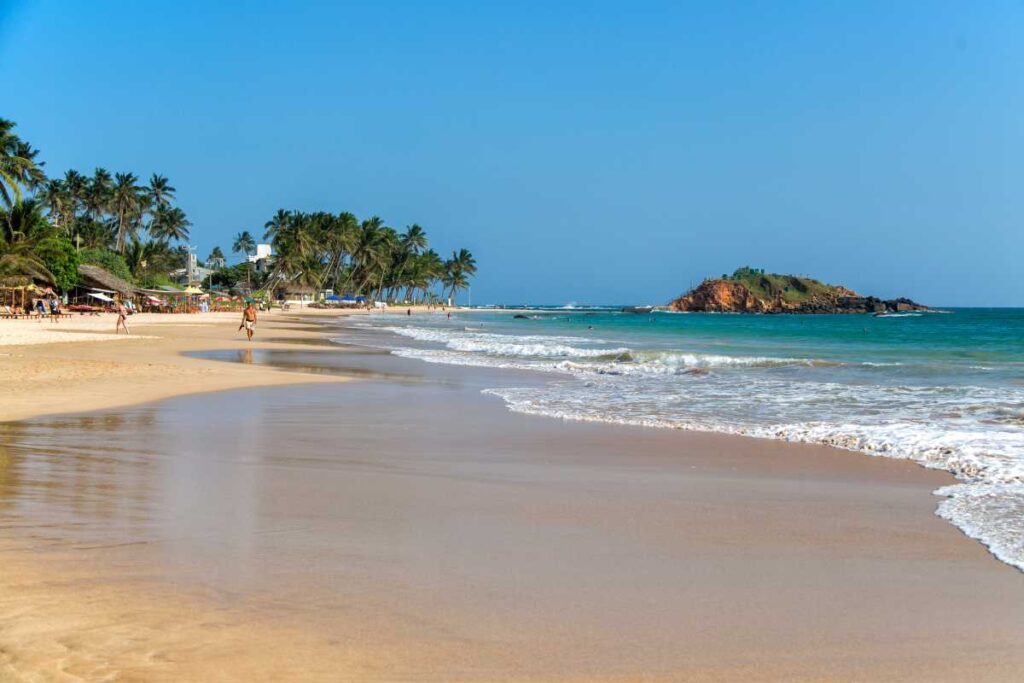 Mirissa strand in Sri Lanka